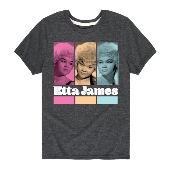 Etta James - Portrait Grid - Youth Short Sleeve Graphic T-Shirt