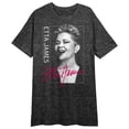 thumbnail image 1 of Etta James Signature Women's Black Heather Short Sleeve Night Shirt-XL, 1 of 3