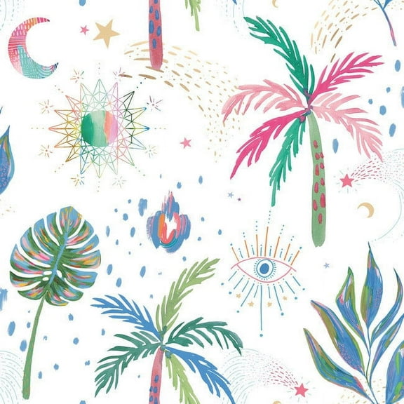 EttaVee Nuit Tropicale Peel & Stick Wallpaper