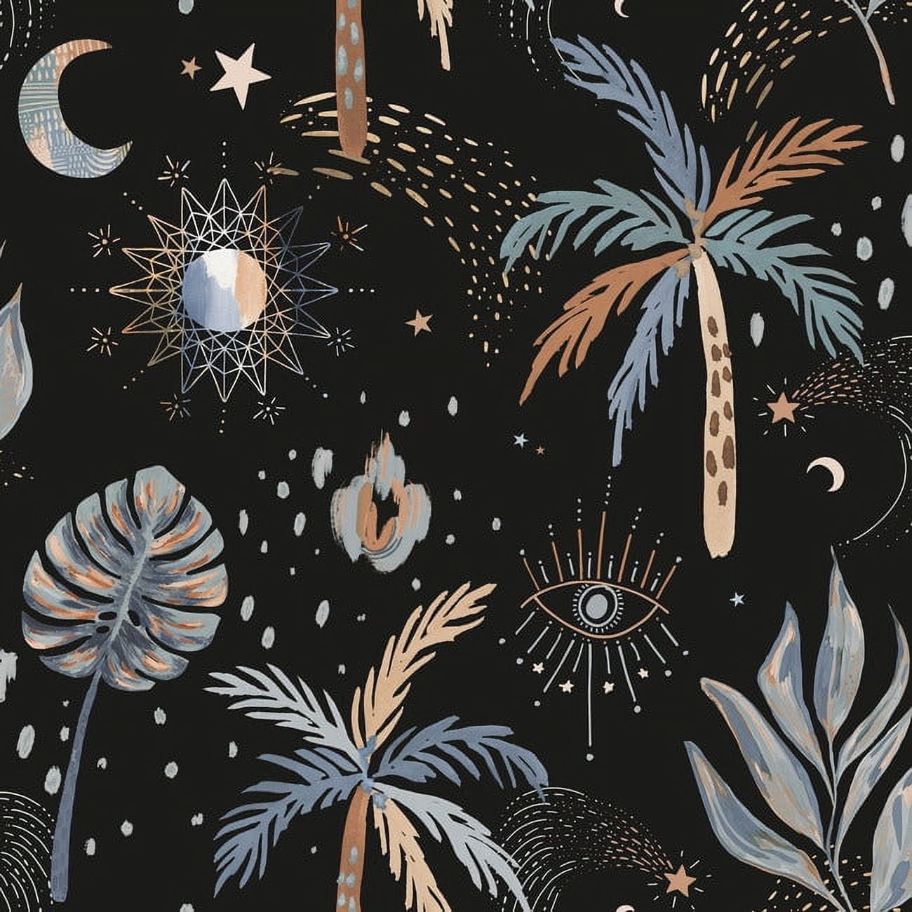 EttaVee Nuit Tropicale Peel & Stick Wallpaper - Walmart.com