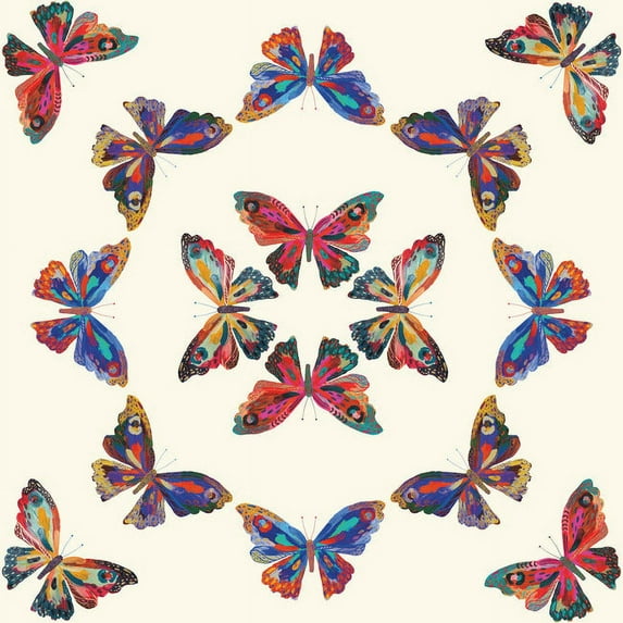 EttaVee Papillon Peel & Stick Wallpaper
