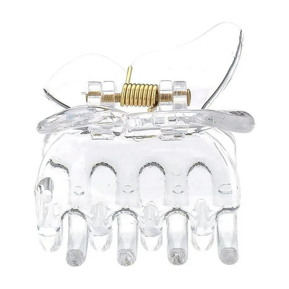 Ettika Hair Accessory for Women | Butterfly Hair Claw Clip | Clear Acrylic Hair Clip | Large Clip C80