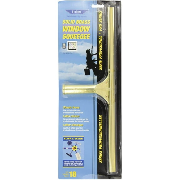 Ettore 10018 Window Squeegee Pro Series 18" W Rubber