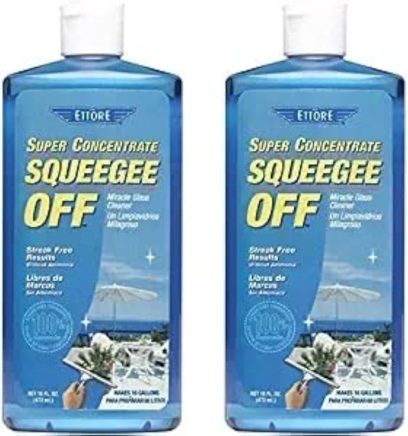Ettore 30116 SqueegeeOff Window Cleaning Soap, 16 Fl Oz (Pack of 2