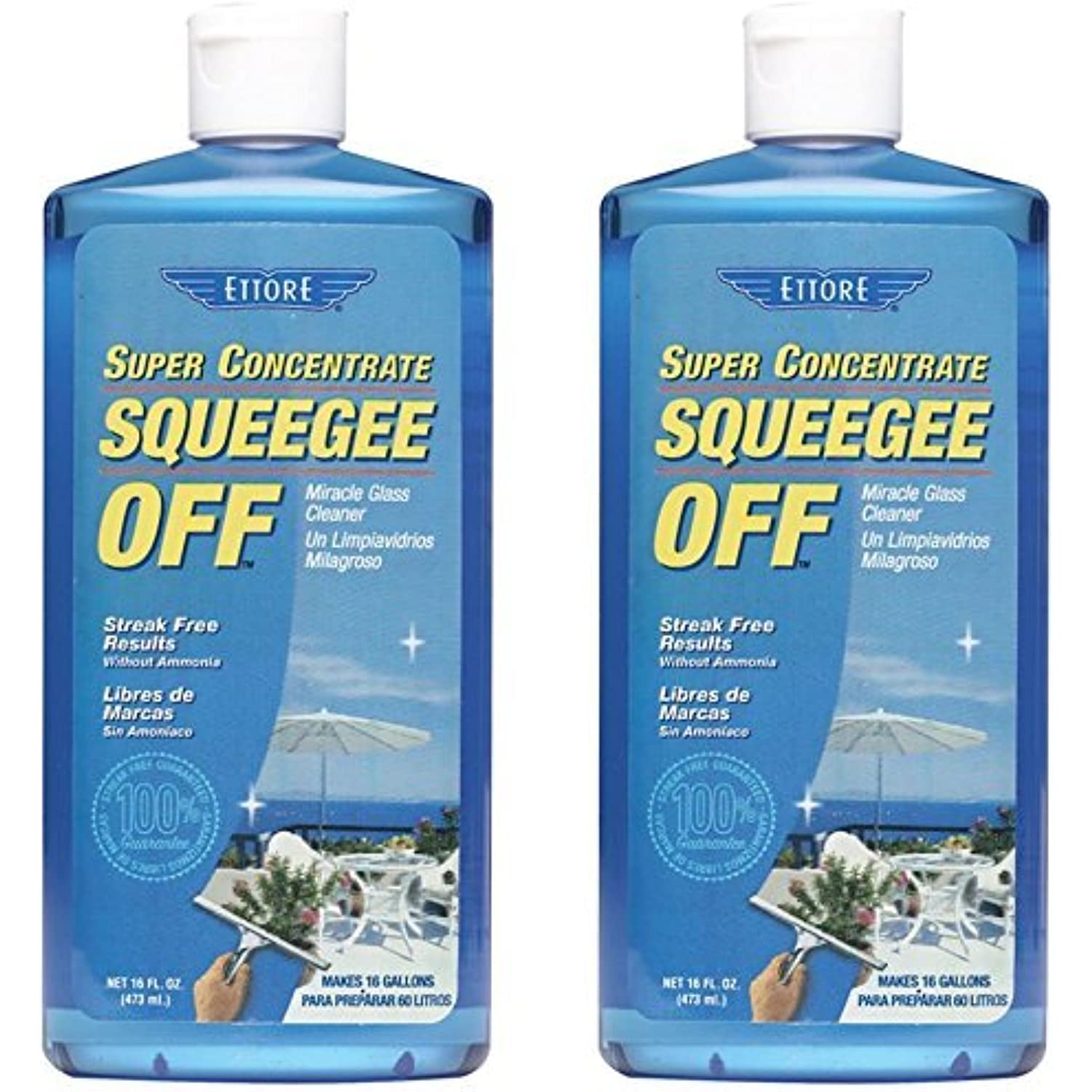 Ettore 30116 SqueegeeOff Window Cleaning Soap, 16Ounces (2 Pack