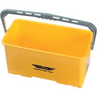 Ettore 6-gallon Super Bucket - 24 quart - Handle - 10.5" x 21.8" x 11.8" - Yellow - 1 Each