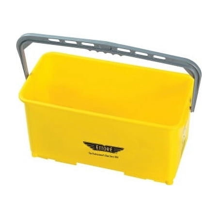 Ettore 6-gallon Super Bucket 24 quart - Handle - 10.5" x 21.8" x 11.8" - Yellow - 1 Each