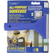 Ettore 8-Inch All Purpose Window Squeegee with Lifetime Silicone Rubber Blade