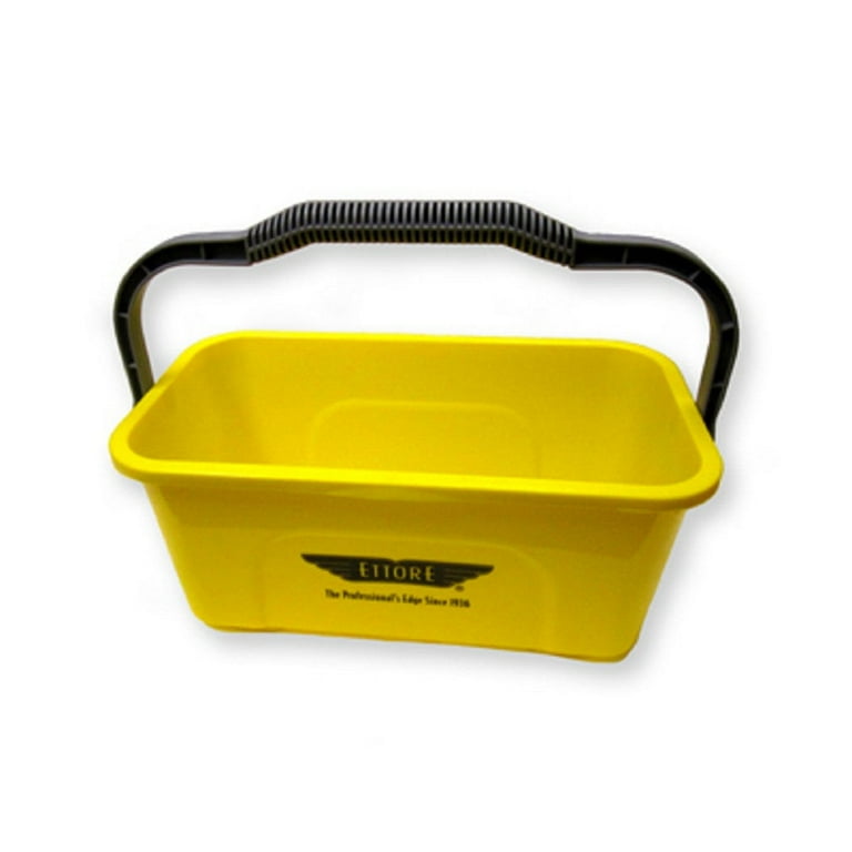 Ettore 86000 Plastic Rectangular Bucket Yellow 3 Gallon Each