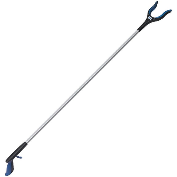 Ettore Grip 'n Grab Multipurpose Pickup Tool - 50" Length - Blue, Black - Rubber, Aluminum, Plastic - Rust Proof, Comfortable Grip, Lightweight - 1 Ea | Bundle of 2 Each