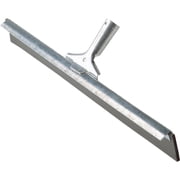 Ettore Industrial Duty Steel Floor Squeegee 24" Rubber Blade - Durable, Sturdy, Changeable Blade, Rust Proof - Steel Gray