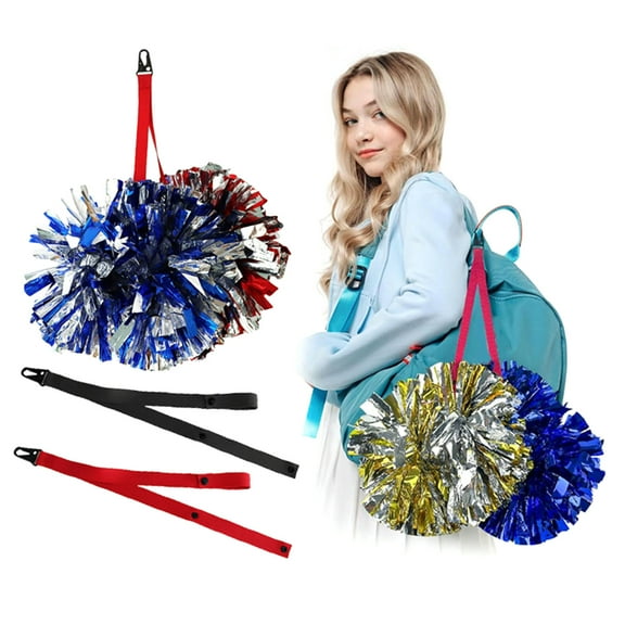 Ettsollp 1/2 Pack Cheer Bow Holder Pom Holder Portable Cheerleading Accessories for Teen Girls High School College Sports