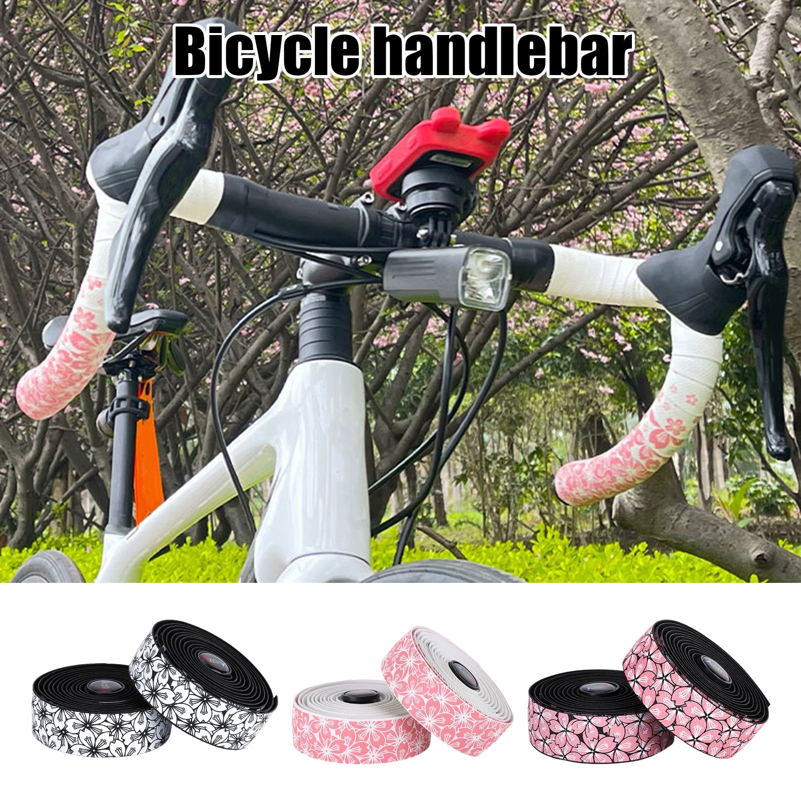 Mountain Bike Applying Handlebar Tape Pieces Road Bike Handlebar