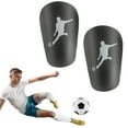 Ettsollp 1 Pair Mini Soccer Shin Guards Antislip Kids Teens Adults