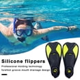thumbnail image 1 of Ettsollp 1 Pair Plastic Diving Fins Swimming Training Fins Professional Snorkeling Flippers Short Blade Flippers Leg Strength Building Swimming Flippers for Unisex Adults, 1 of 8