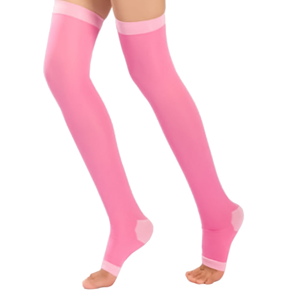 Ettsollp 1 Pair Slimming Stockings Thigh High Beauty Leg Over Knee ...