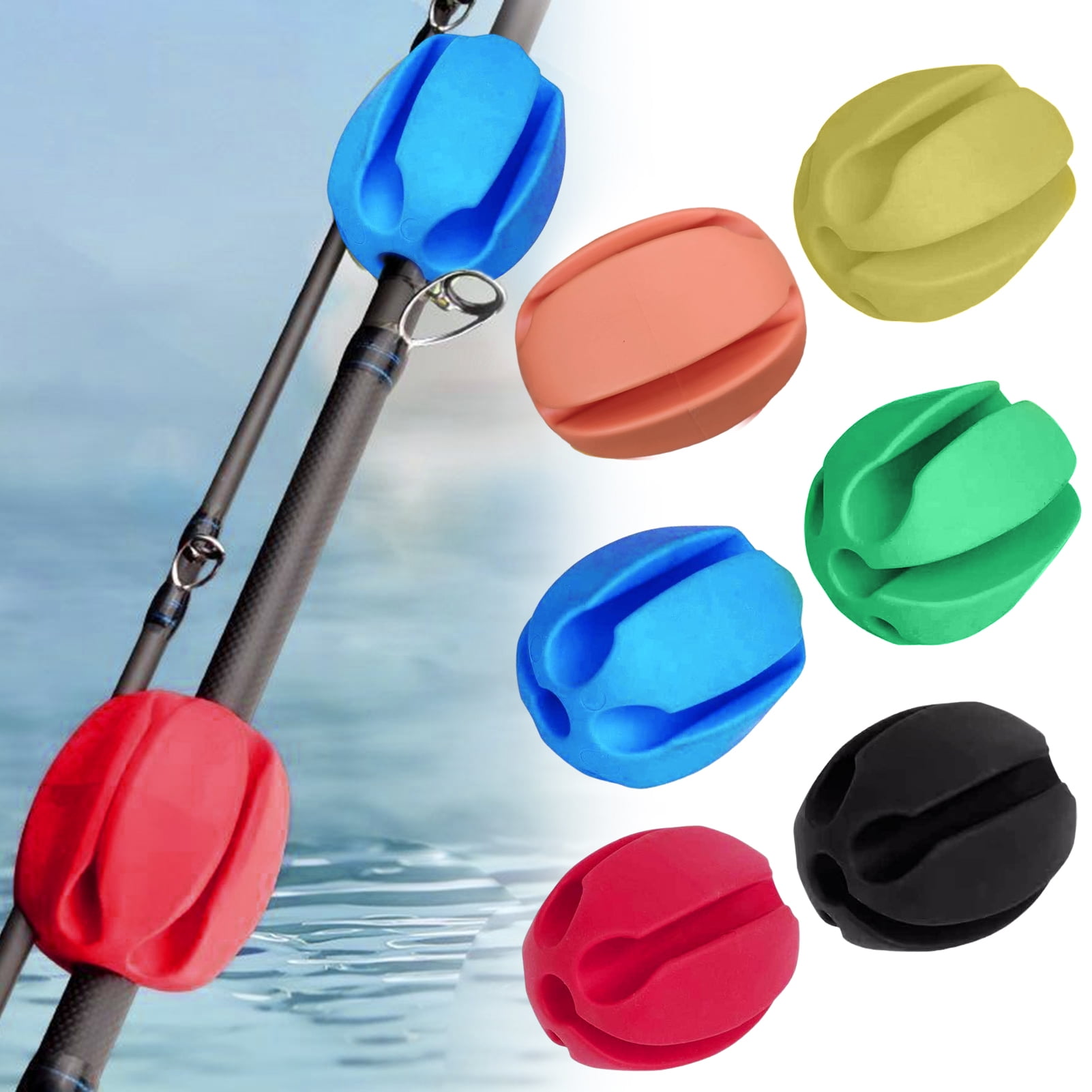 Ettsollp 10Pcs Fishing Rod Fixed Ball 4/5/7/8/9MM 5 Holes Scratch Free ...