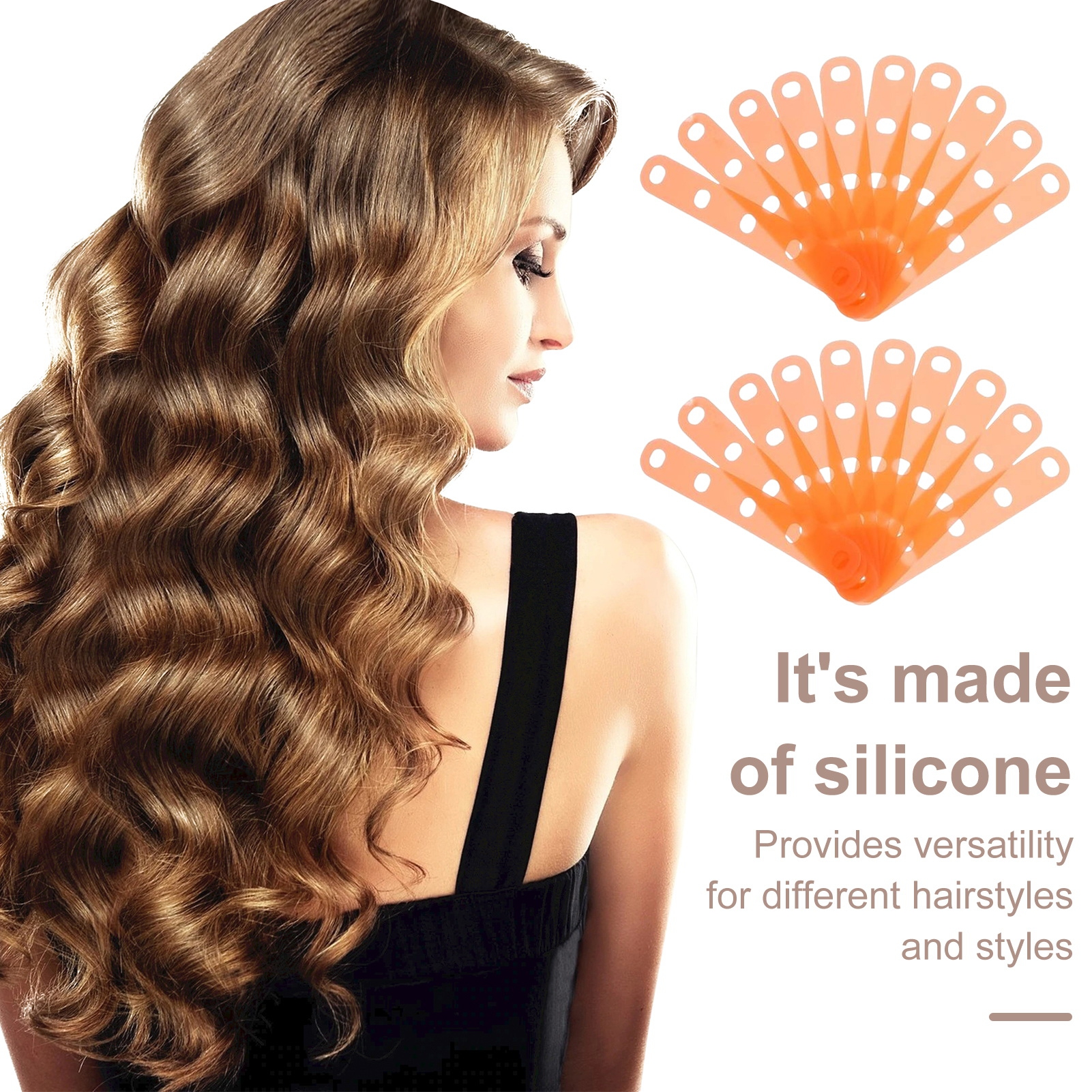 Ettsollp 20Pcs Perm Rubber Band Traceless Cold Wave Perming Rod Hair ...