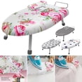 thumbnail image 1 of Ettsollp 2Pcs/Set Desktop Ironing Board with Removable Washable Cover Heat-Resistant Cotton Padded Foldable Portable Anti-slip Clothes Sleeves Mini Ironing Board, 1 of 8