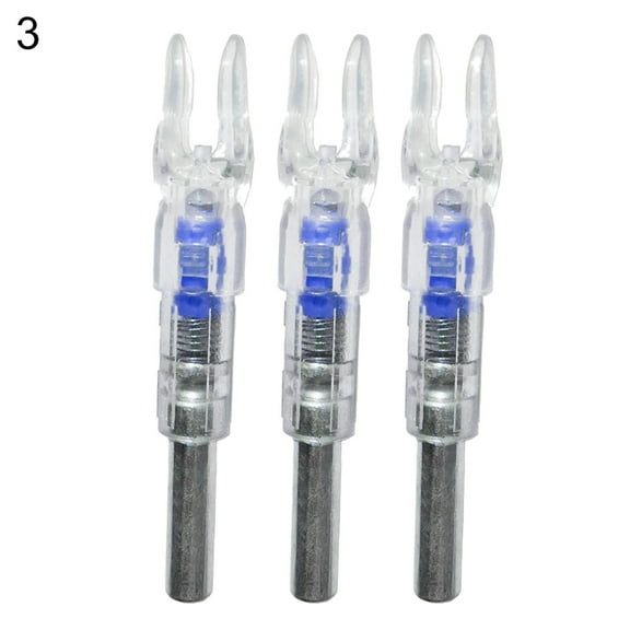 Ettsollp 3Pcs/Box Hunting Bowstring Activated LED Lighted Nock for 6.2/6.25mm Arrow Shaft-Blue