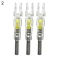 thumbnail image 1 of Ettsollp 3Pcs/Box Hunting Bowstring Activated LED Lighted Nock for 6.2/6.25mm Arrow Shaft-Yellow, 1 of 8