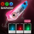 thumbnail image 1 of Ettsollp 6.5CM/18G/24G Fishing Lure Light with Treble Hook Long Casting Sinking Artificial Bait with 3 Colors LED Light Saltwater Freshwater Bass Walleye Trout Fishing Accessories, 1 of 8