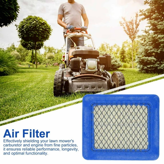 Ettsollp Air Filter for Briggs & Stratton 491588 And for Craftsman 3364 Easy Installation Extend Engine Life Lawn Mower Air Strainer with Spark Plugs