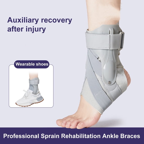 Ettsollp Ankle Support Brace with Fastener Tape Breathable Pain Relief Open Heel Design Secure Fit Ankle Sleeve Strap Sports Accessory
