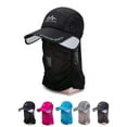 thumbnail image 1 of Ettsollp Baseball Hat Removable Neck Gaiter Retractable Brim Adjustable Breathable UV Sun Protection Spring Summer Women Men Casual Outdoor Fishing Hiking Hat, 1 of 8