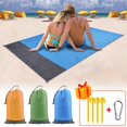 thumbnail image 1 of Ettsollp Beach Blanket Sand-proof Oversized Picnic Mat Foldable Design Reusable Water-Resistant Extra Large Beach Mat, 1 of 8