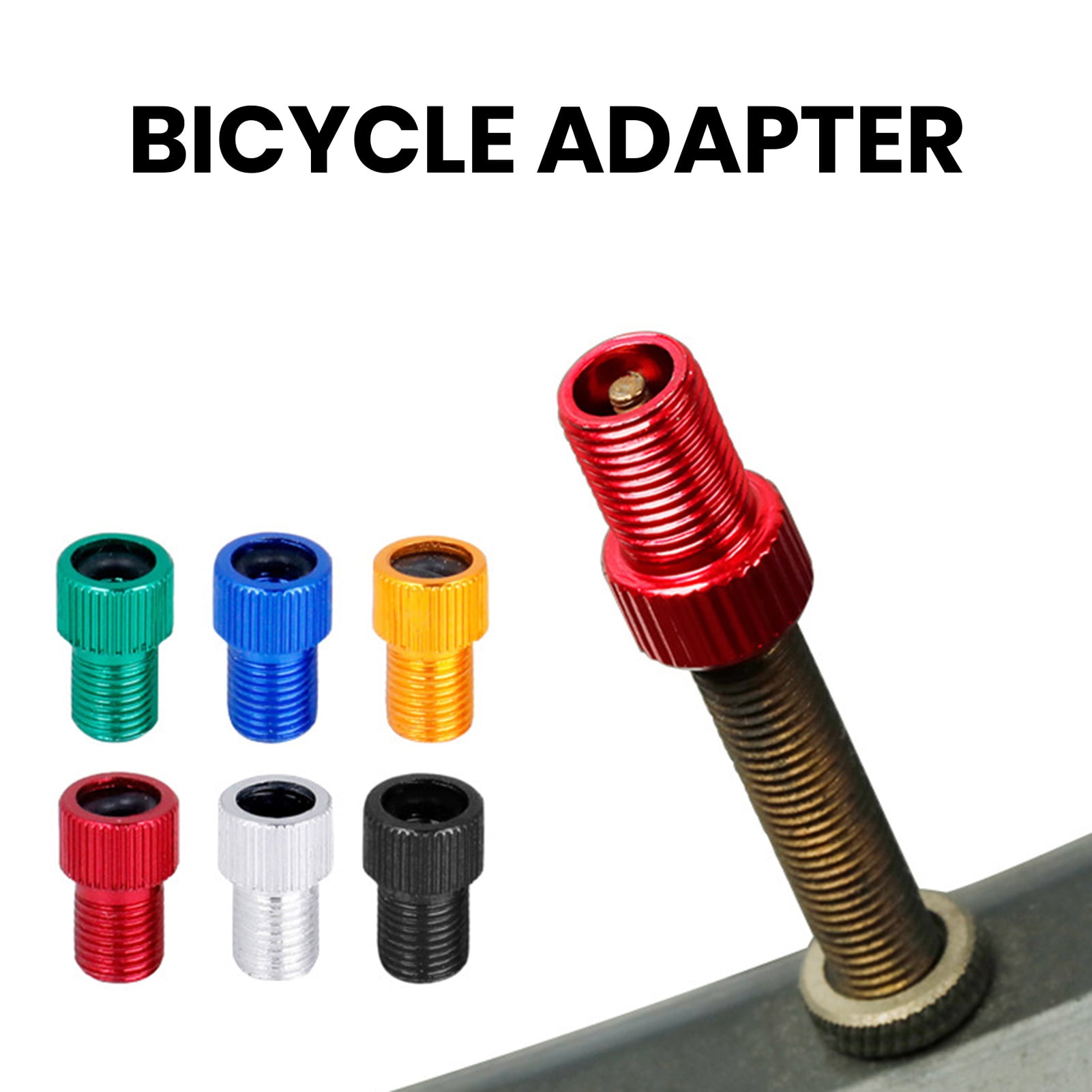 Ettsollp Bicycle Valve Adapter Presta to Schrader Valve Converter