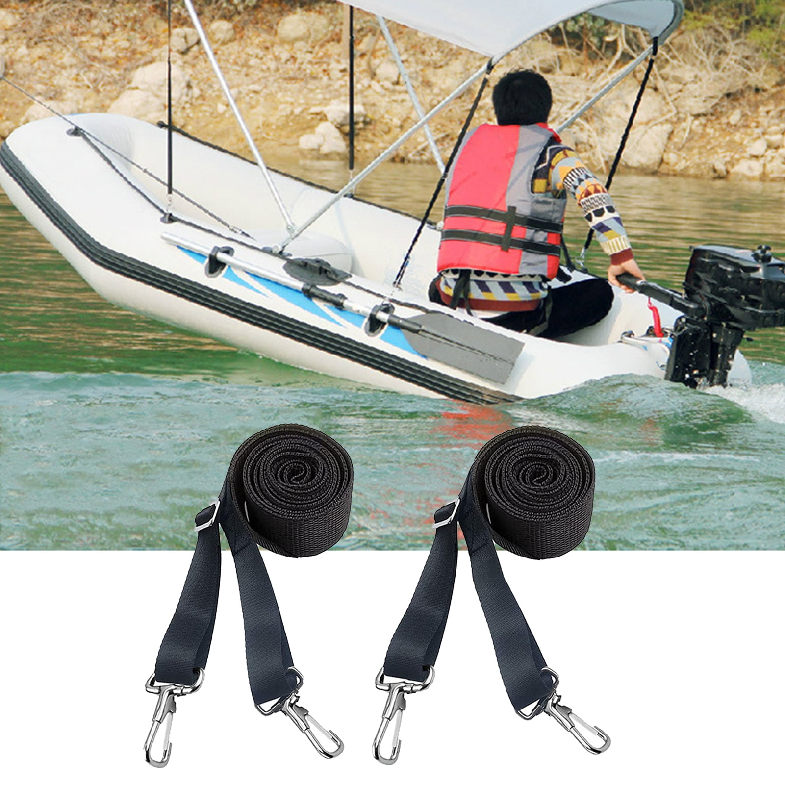 Ettsollp Boat Canopy Strap Adjustable Bimini Top Straps with Double End