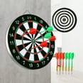 thumbnail image 1 of Ettsollp Dart Board Bristle Dartboard Steel Tip Dartboard Starter Set with Dart Party Play Game Toy for Kids And Adults, 1 of 8