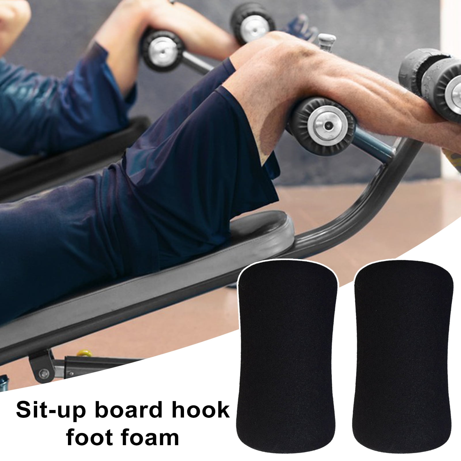 Ettsollp Easy to Install Foam Pad 2pcs Fitness Roller Foam Foot Pads ...