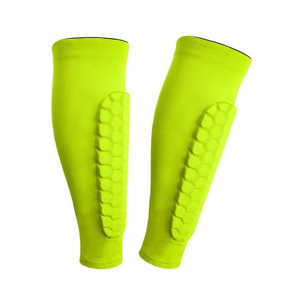 Ettsollp Football Shin Guards 1 Pair Soccer Sports Shin Guards High Impact Resistant Anti-collision Calf Protection Football Protective Gear for Adults Men