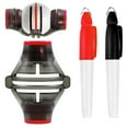 thumbnail image 1 of Ettsollp Golf Ball Marker Stencil with Marker Pens Lightweight Portable Versatile Precision Golf Ball Liner Drawing Marking Tool Kit, 1 of 8
