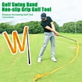 Ettsollp Golf Swing Trainer Golf Ribbon Swing Stick Warmup Rod Golfing