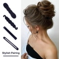 thumbnail image 1 of Ettsollp Hair Bun Maker Sponge Hair Curler Deft Bun Twister Shaper Long Hair Easy Fast Snap Roll Tool Lazy Women Girl Hair Styling Accessories, 1 of 8