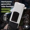 thumbnail image 1 of Ettsollp Hand Crank Solar Powered Flashlight Whistle Function Super Bright Portable Emergency Rechargeable LED Flashlight Torch, 1 of 8