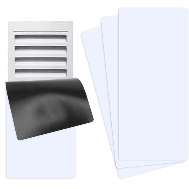 Ettsollp White Vent Cover High Strength PVC Thick Rectangle Cuttable Home RV HVAC AC