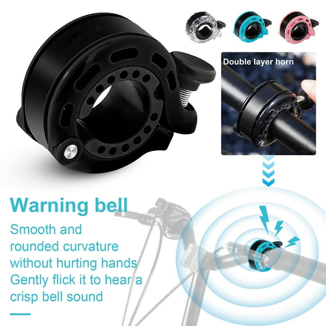 Ettsollp Mini Bike Bell 110dB Loud Sound Lightweight Aluminum Alloy MTB