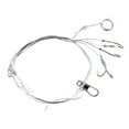 thumbnail image 1 of Ettsollp Stainless Steel Anti-Winding Fishing Swivel String Hook Fish Tackle Accessory-9#, 1 of 3