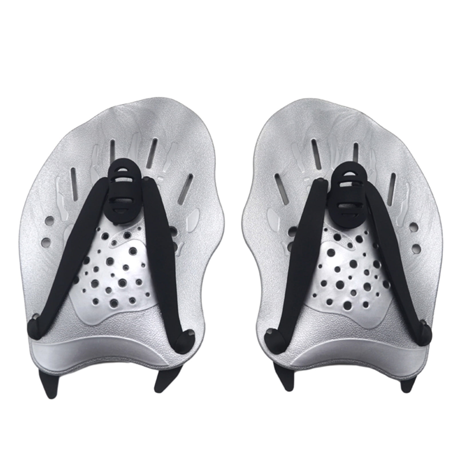 Swim Paddle Adjustable Swim Hand Paddle Training Power Swim Training Paddle Aid Flat Paddles Swimming Hand Fins For Kid Adult