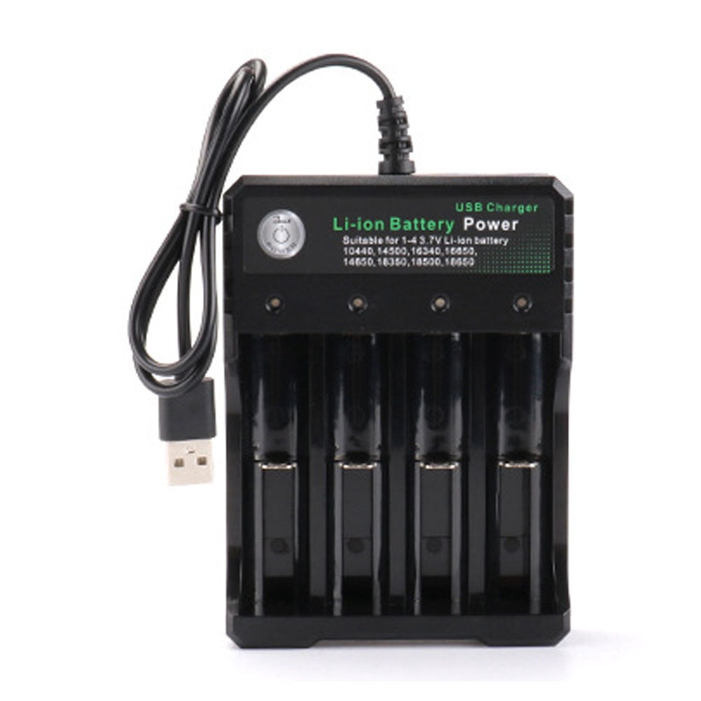 Ettsollp Universal Smart Rechargeable Li-ion Battery Charger for 18650 18500 16340 14500-