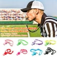 thumbnail image 1 of Ettsollp Whistle with Lanyard And Mouth Grip Plastic Sports Whistle Loud Crisp Sound Whistle for Coaches Referees Training Camping Emergency Survival, 1 of 8