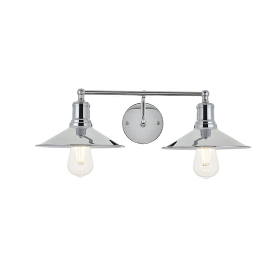 Etude 2 light chrome Wall Sconce