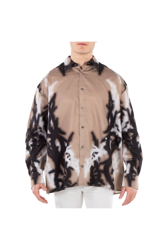 Illusion Thorn-Print Shirt, Brand Size 46 (US Size 36)