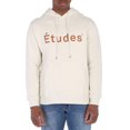 thumbnail image 1 of Etudes Men's Chalk Logo-Print Organic-Cotton Hoodie, Size X-Small, 1 of 1