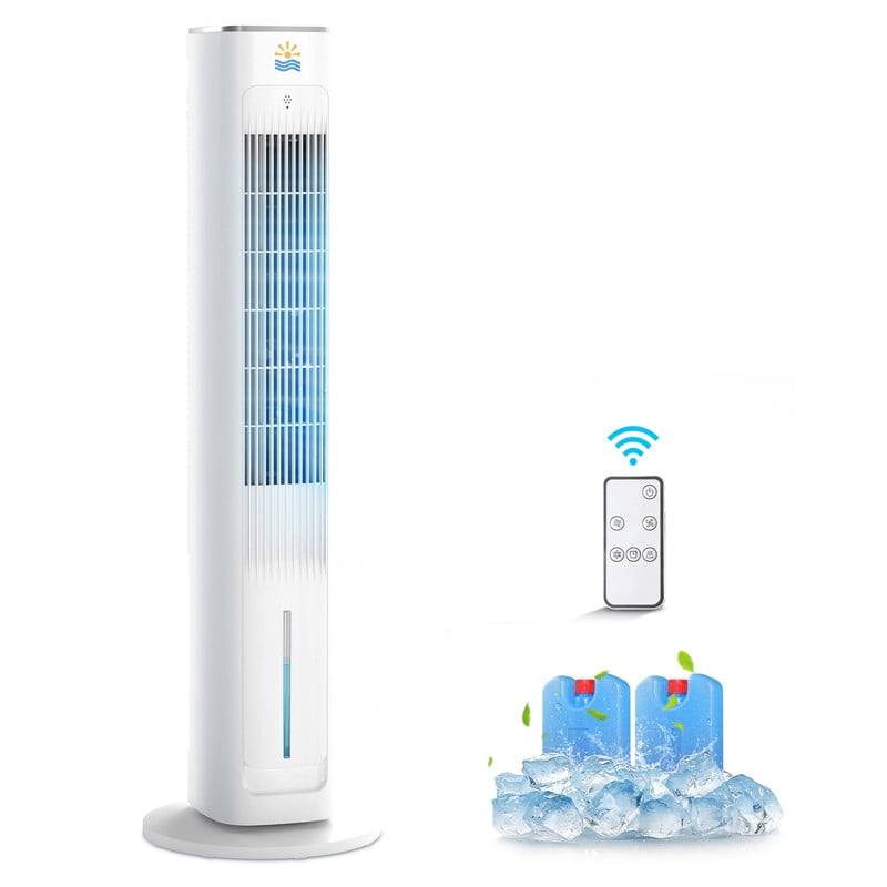 Etust 38" Evaporative Tower Fan with Humidifier, Quiet Bedroom Cooling Fan with Timer, LED Display and Oscillation