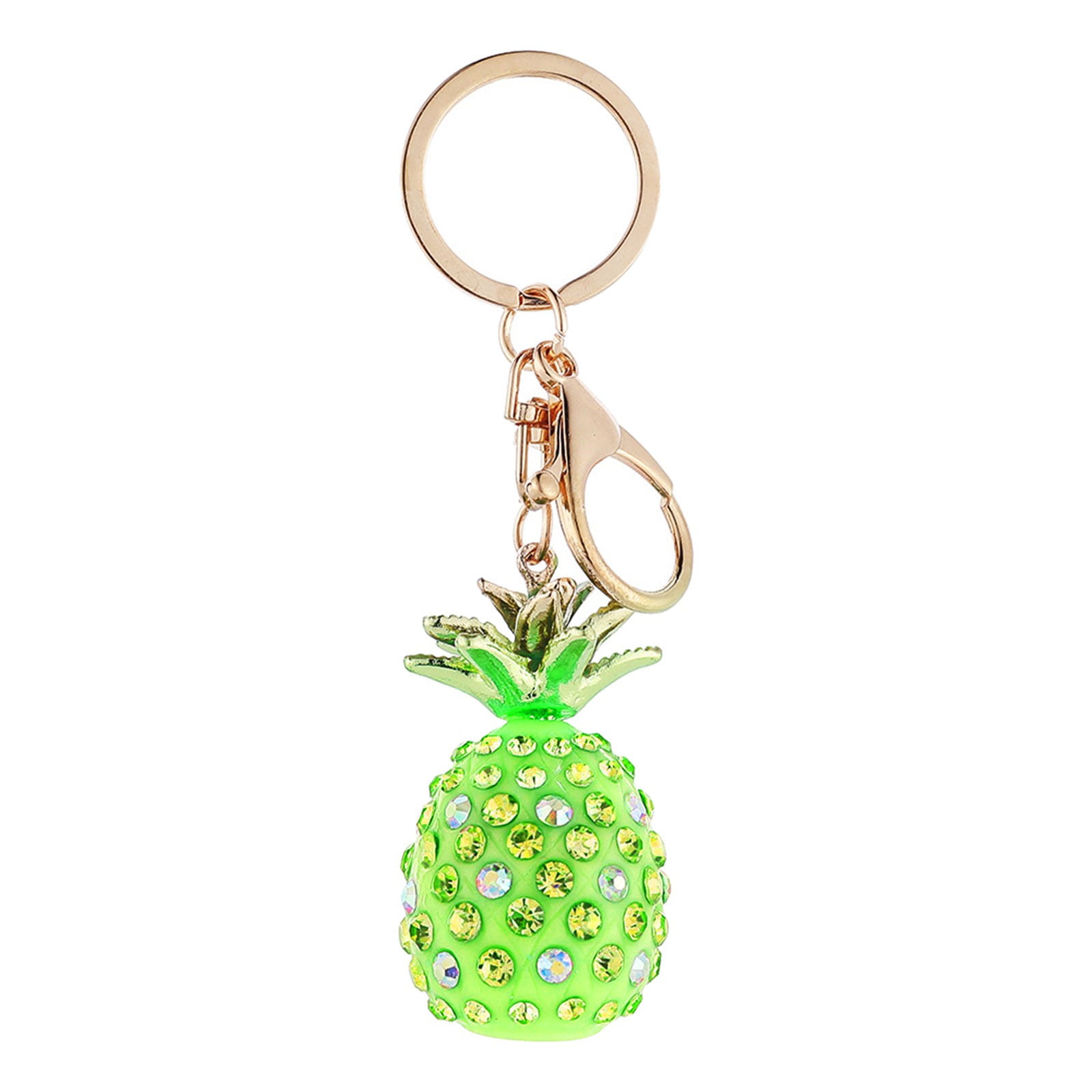 Etuzhy Pineapple Key Chain Diamond Women's Bag Pendant Creative